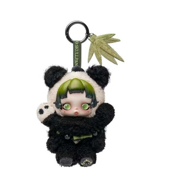 Pop Mart Skullpanda Lazy Panda Plush Doll Pendant - Picture 2 of 3